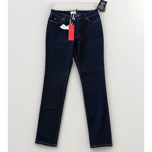 NWT Pure Collection Jeans Slim Leg Dark Wash 14 Long Size 14L Elevated Denim